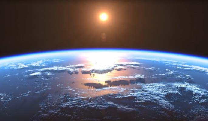 Image of world from space