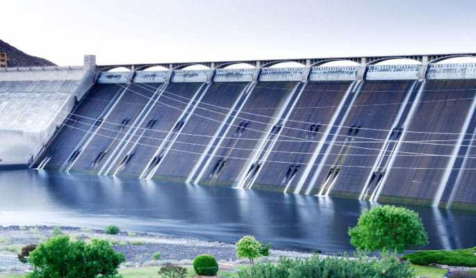 Image of a large hydro electrical dam