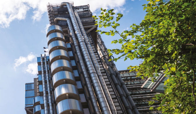 Exterior of Lloyd's of London building