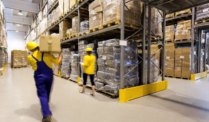 Image of workers in a warehouse