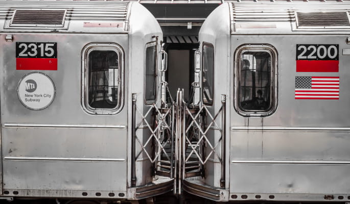 New York subway trains