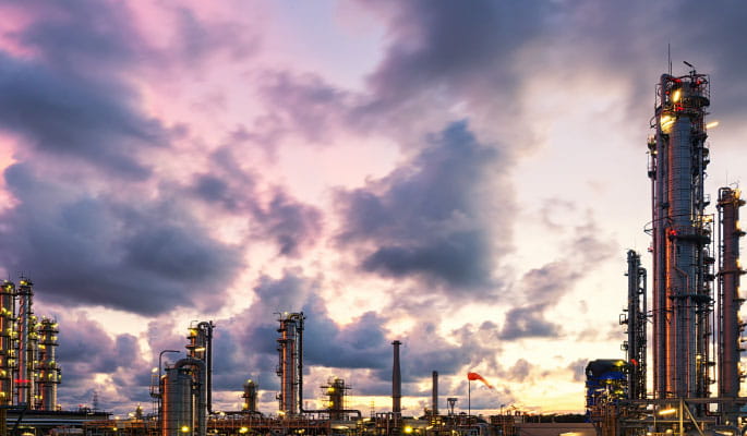 Image of a petrochemical plant 