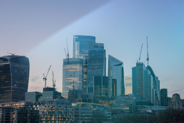 Construction London skyline