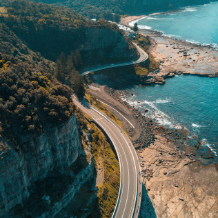 Infrastructure coastal road web