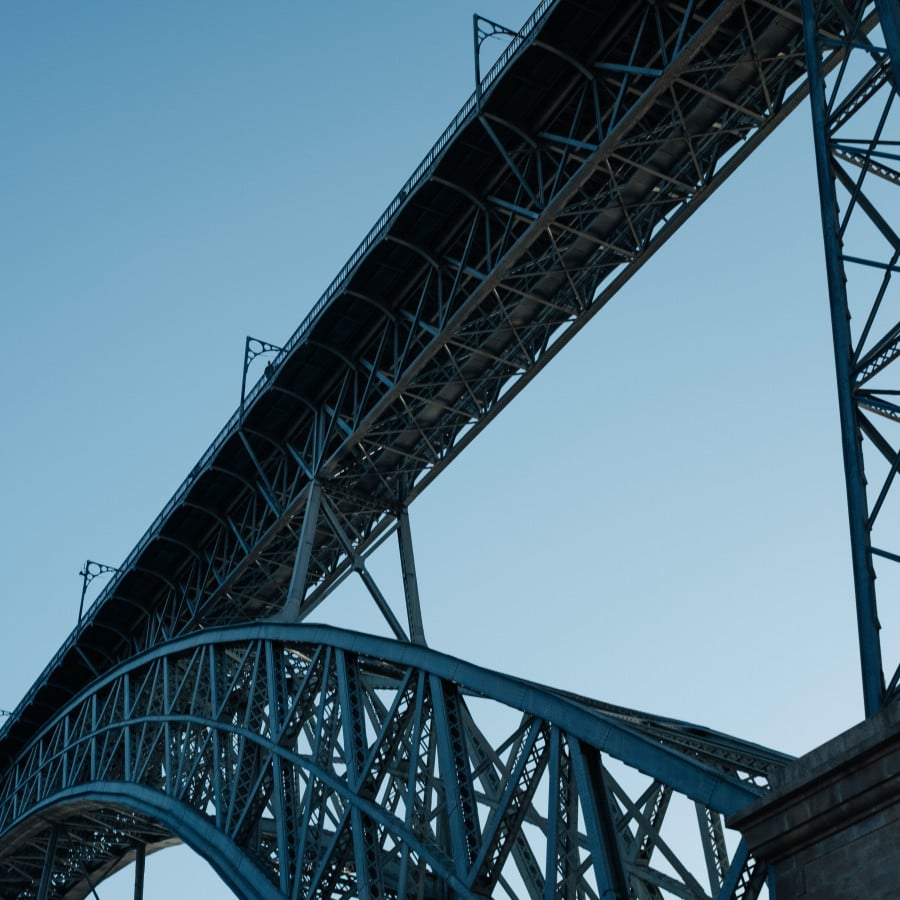 infrastrcture metal bridge web