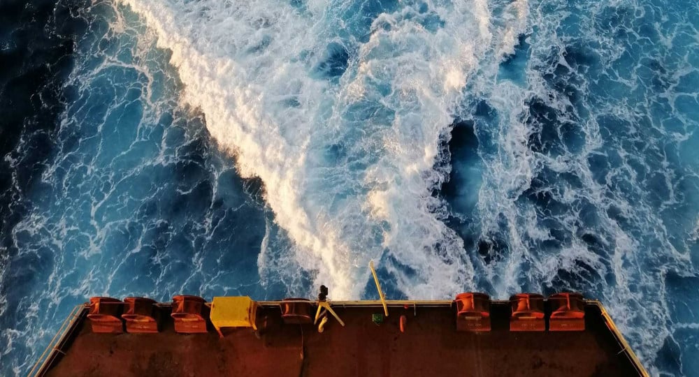 aerial view of ocean waves 1920x1080